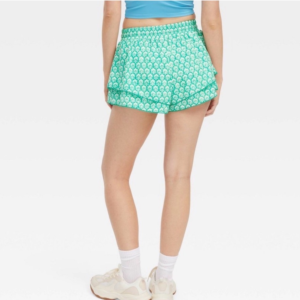 Roller Rabbit x Target Teal Patterned Drawstring Shorts - Picture 2 of 4